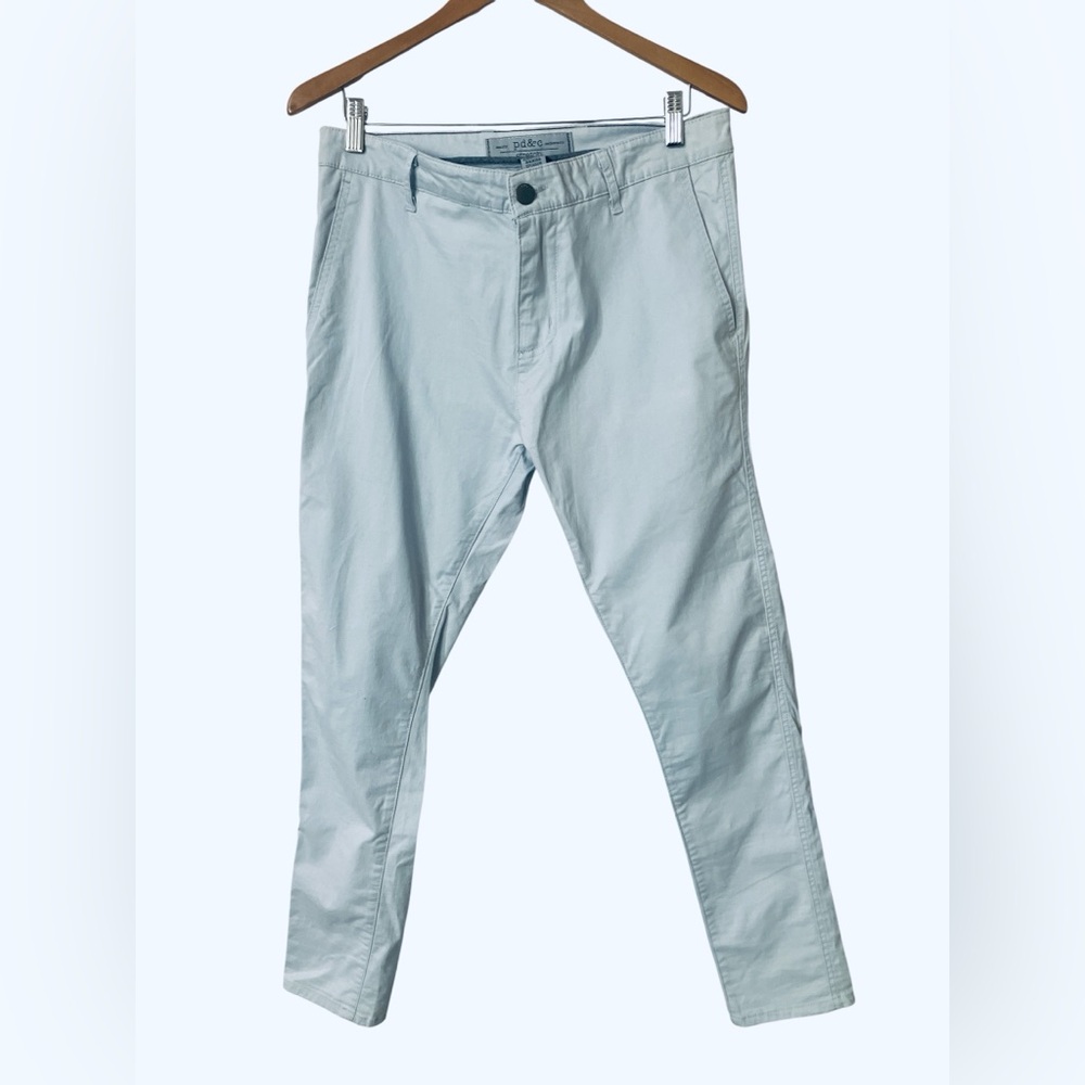 Paper Denim & Cloth Pants Size 34 x32 Skinny Pastel Blue Chinos